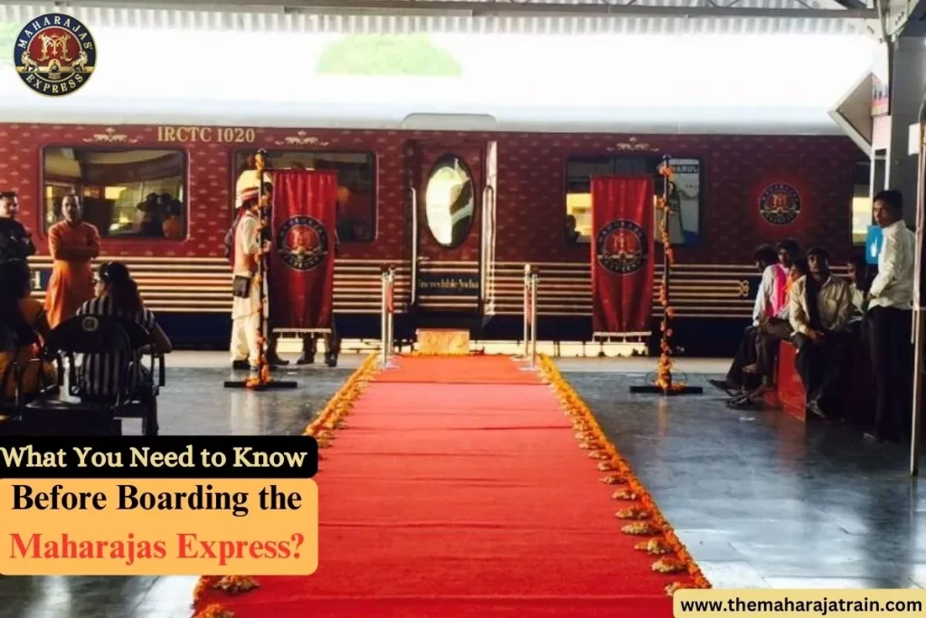 Maharajas Express on Railway station.