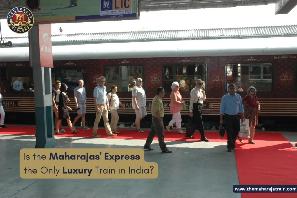 Maharajas' Express on Railway station.