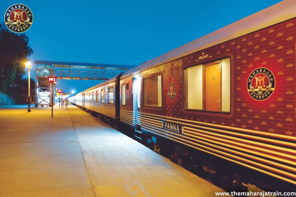 Maharaja Express on Railway station.